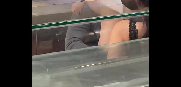  Good sex in the restaurant with busty Asian French Mailyne